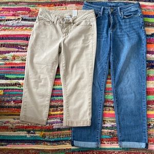 Bundle of 2. Capri and peddle pushers.